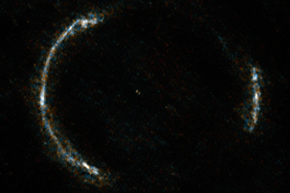 Lensed image of galaxy SDP.81 as taken by ALMA