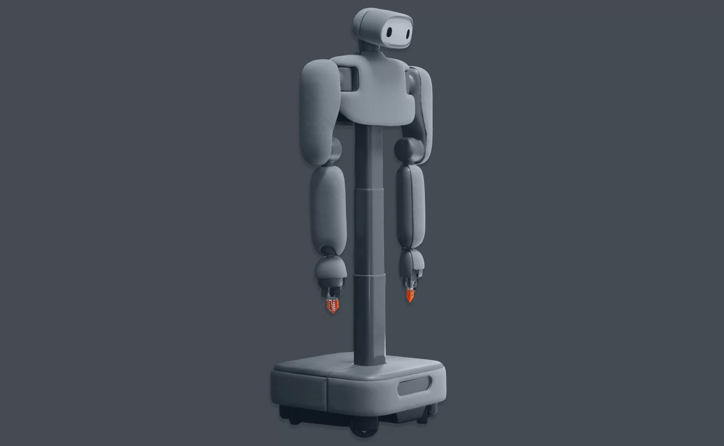 The Isaac 1 features a cutesy design, a motorized base to move around your home and tidy up, and cameras up top