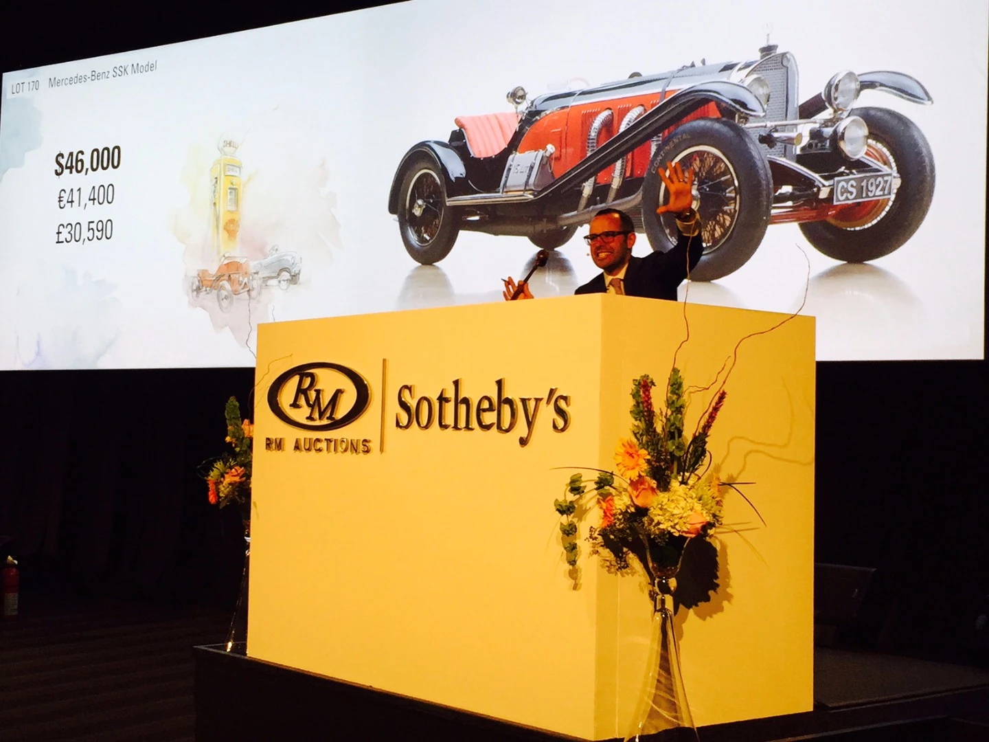 One particularly noteworthy specimens were the three foot long Mercedes-Benz SSK Model which fetched $52,900