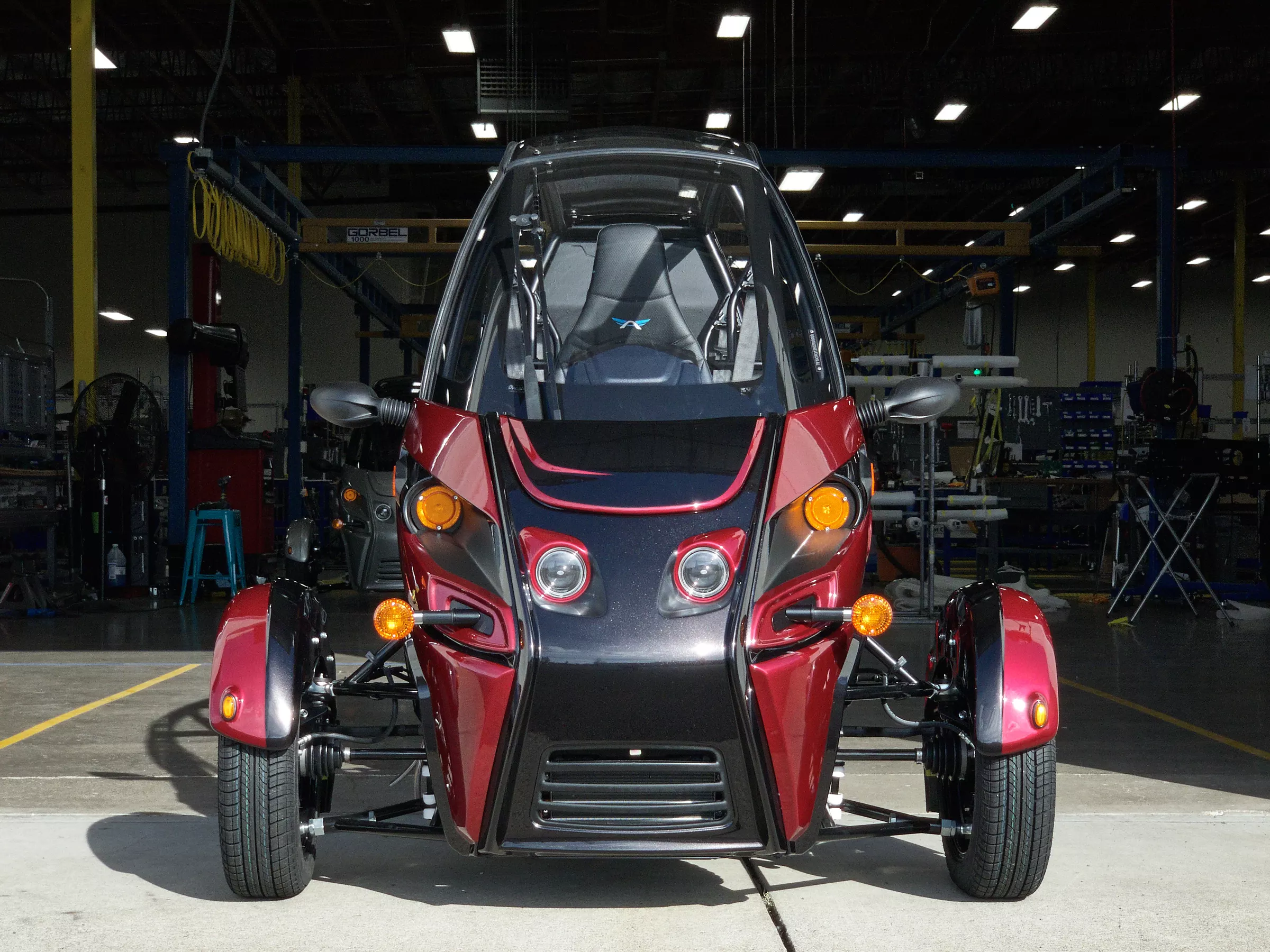 The FUV's dual motors at the front give the electric vehicle a top speed of 75 mph
