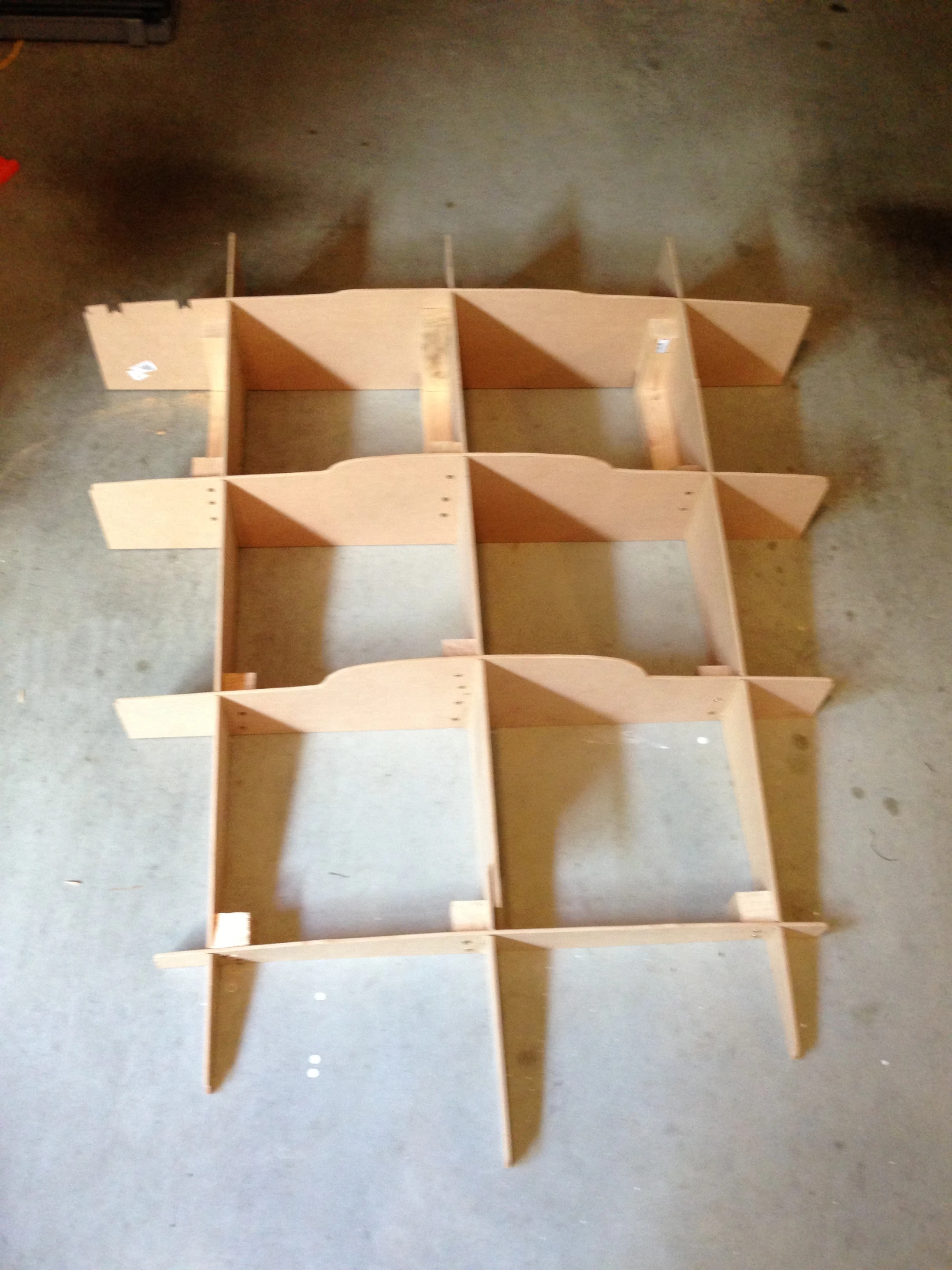 MDF hood framework, pre-tile application (Photo: Ivan Sentch)