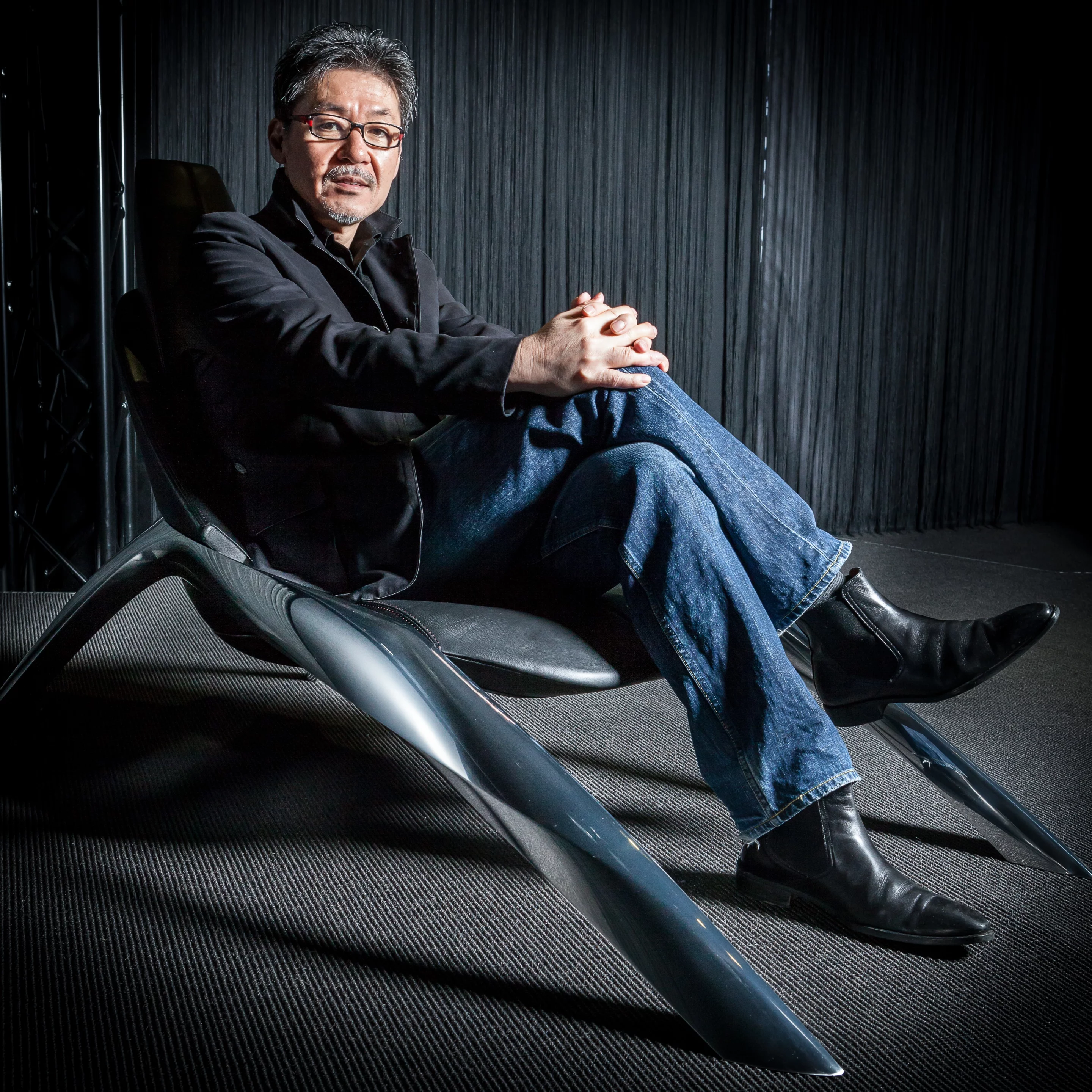 Mazda Global head of design Ikuo Maeda in the KODO chair