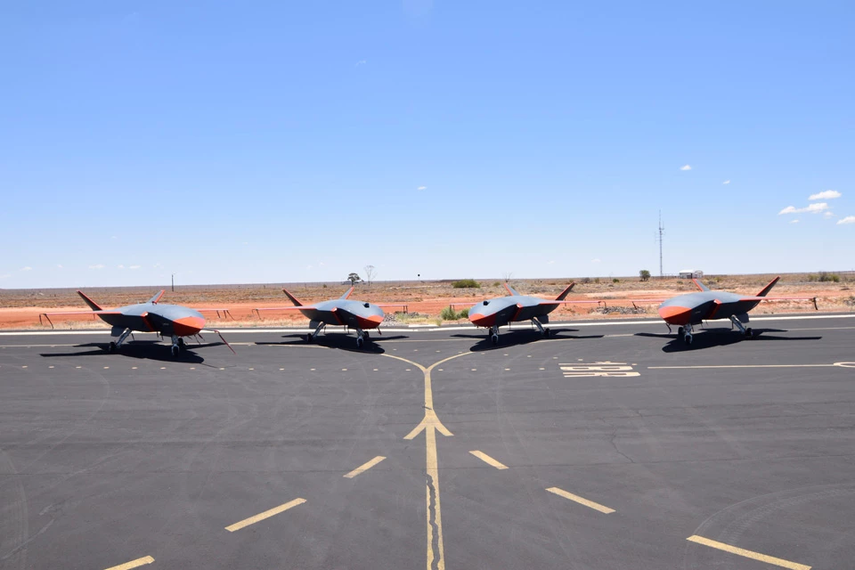 Four of the eight Ghost Bat prototypes