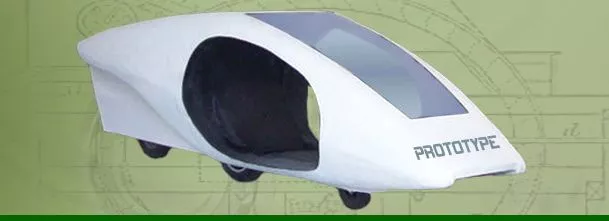 The Thrustcycle SRT is a three-wheeled vehicle that incorporates a gyro/flywheel system to maintain its balance, and harvest power from braking