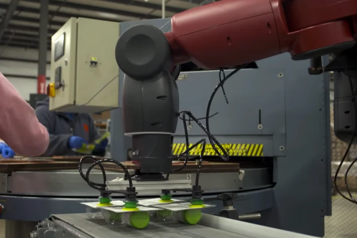 The Robot Positioning System allows the Baxter robot to work in a human/robot mixed environment