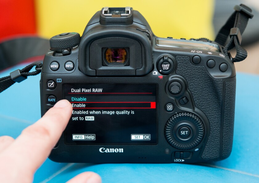 The Canon EOS 5D Mark IV features a rear touchscreen