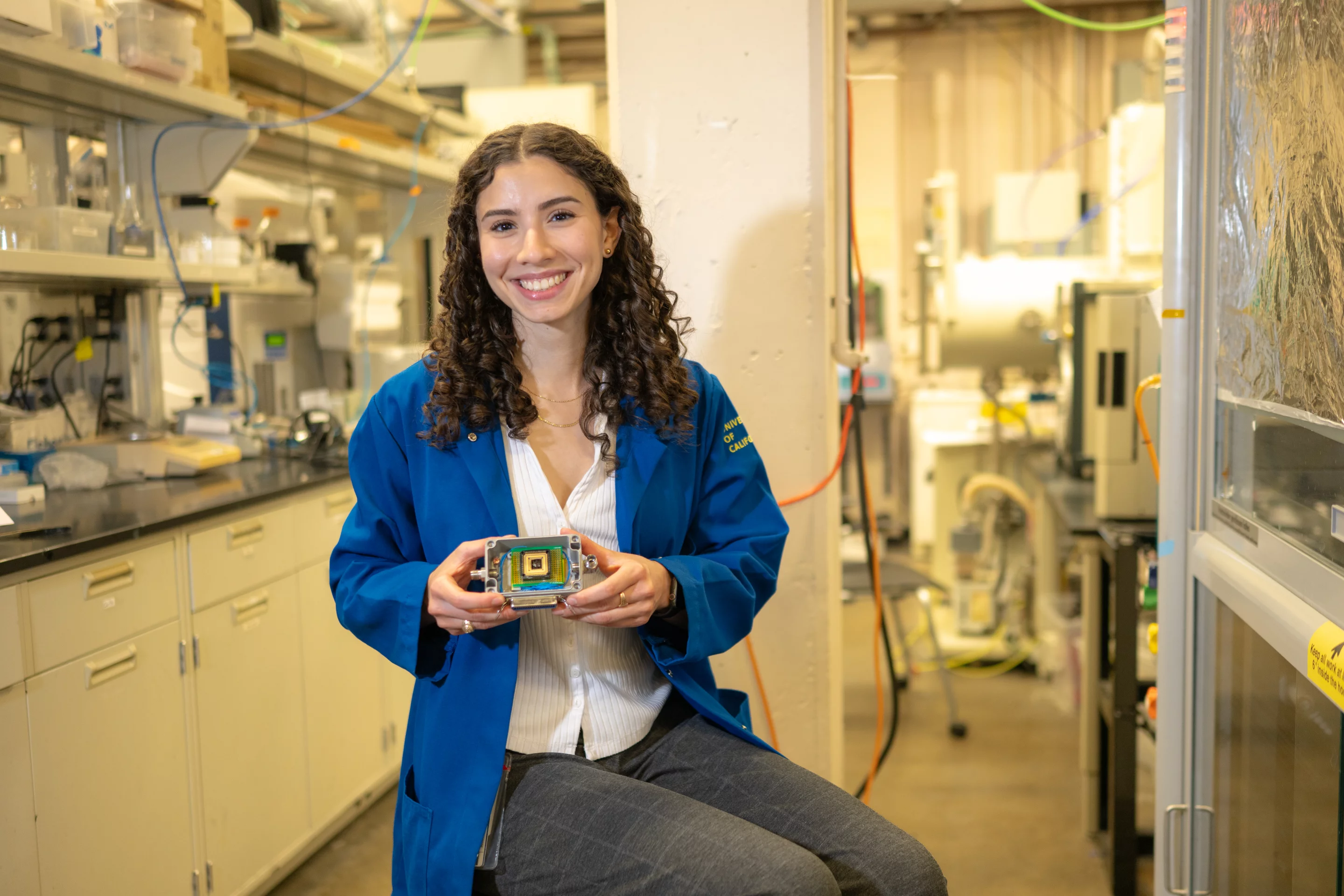 Carla Bassil and her prototype electronic nose