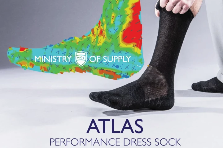 Atlas is Ministry of Supply new range of socks made with carbonized coffee