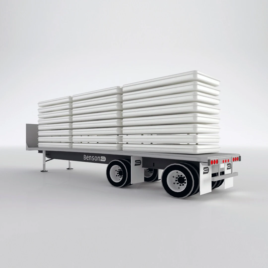 Up to 24 units could be delivered by a single semi-trailer truck, according to the firm