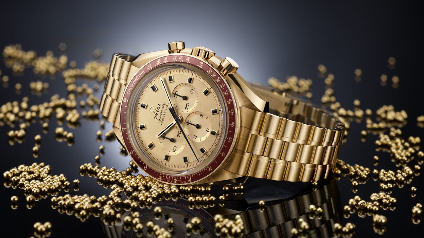 The Speedmaster Apollo 11 50th Anniversary Limited Edition has a ceramic bezel