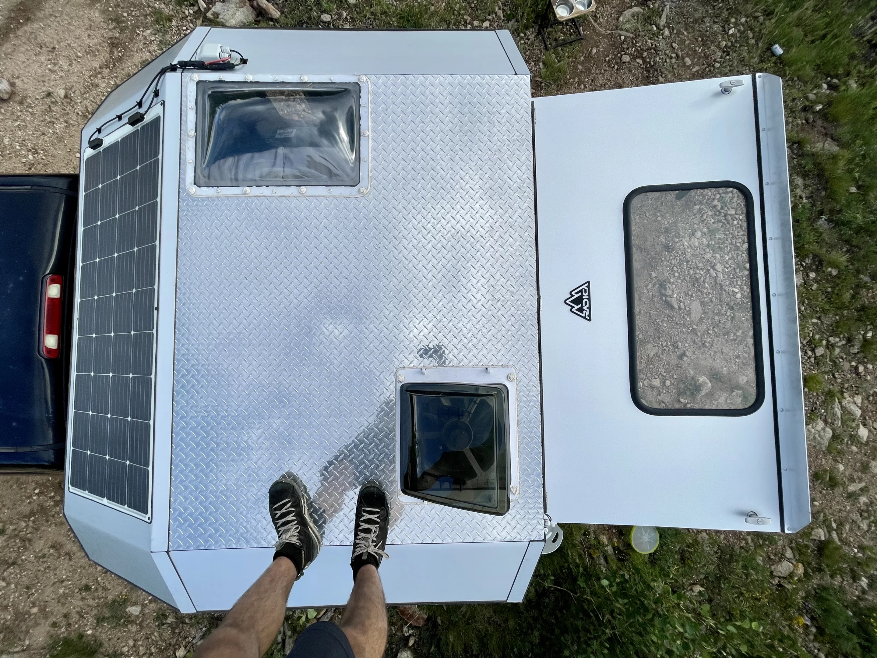 Radica says the roof is sturdy enough to mount racks, rooftop tents and more ... or just hang out on