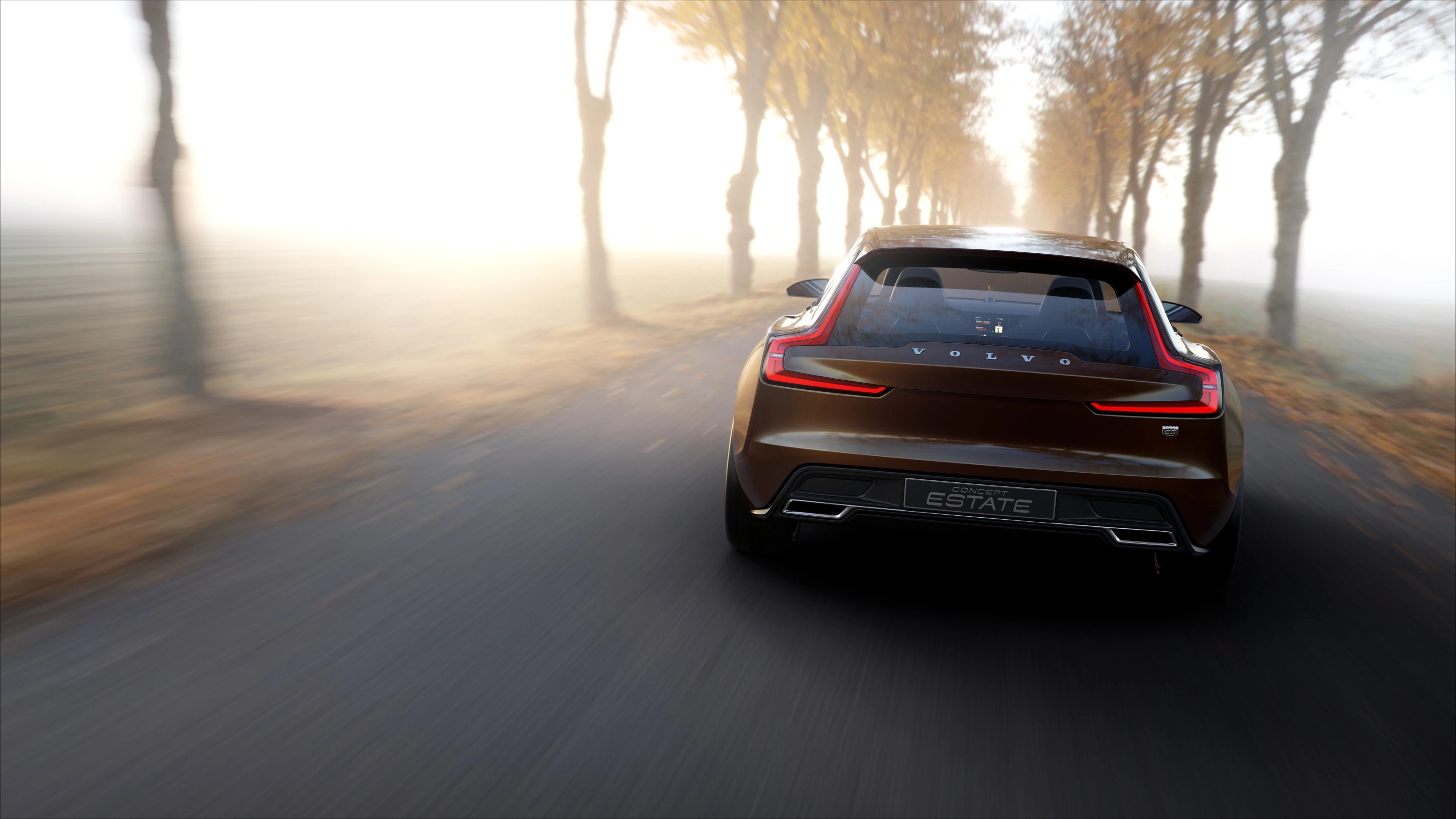 The back end of the Concept Estate clearly echoes design influences from Volvo's 1970's era 1800 ES