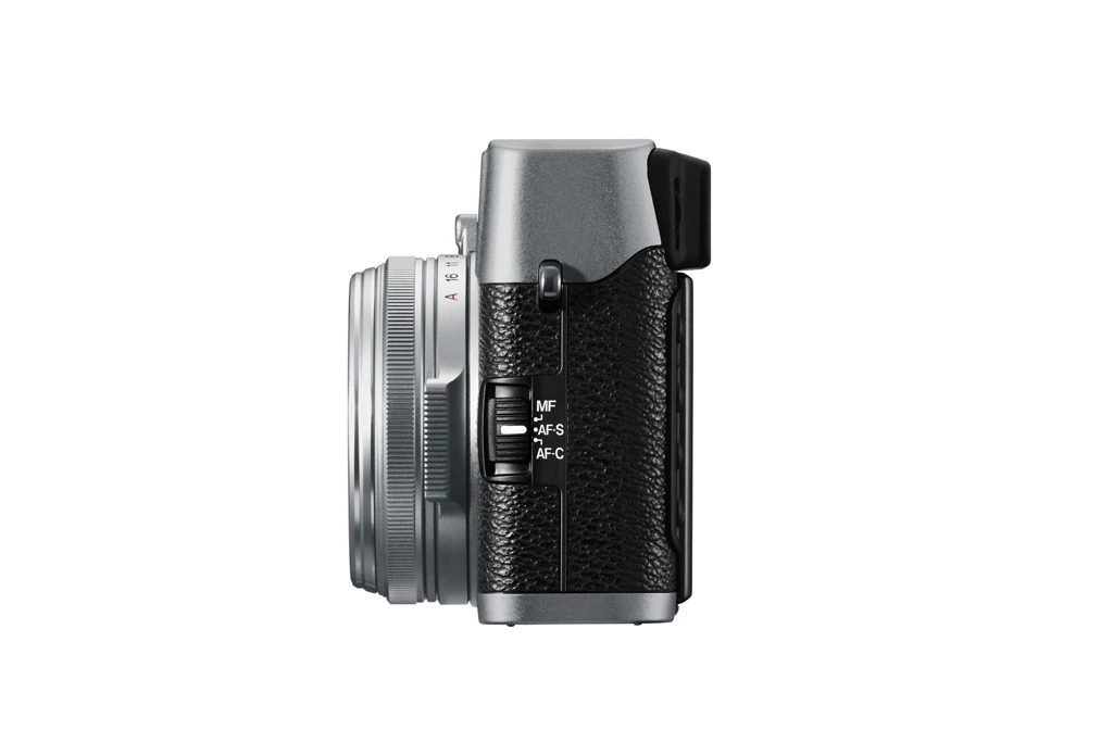 The FinePix X100 with fixed F2 lens and hybrid viewfinder
