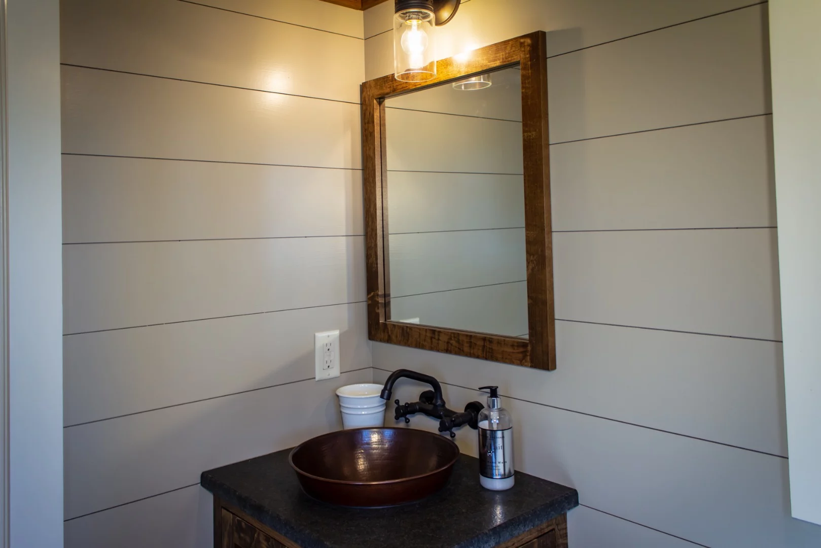 The Cedar House's bathroom sink