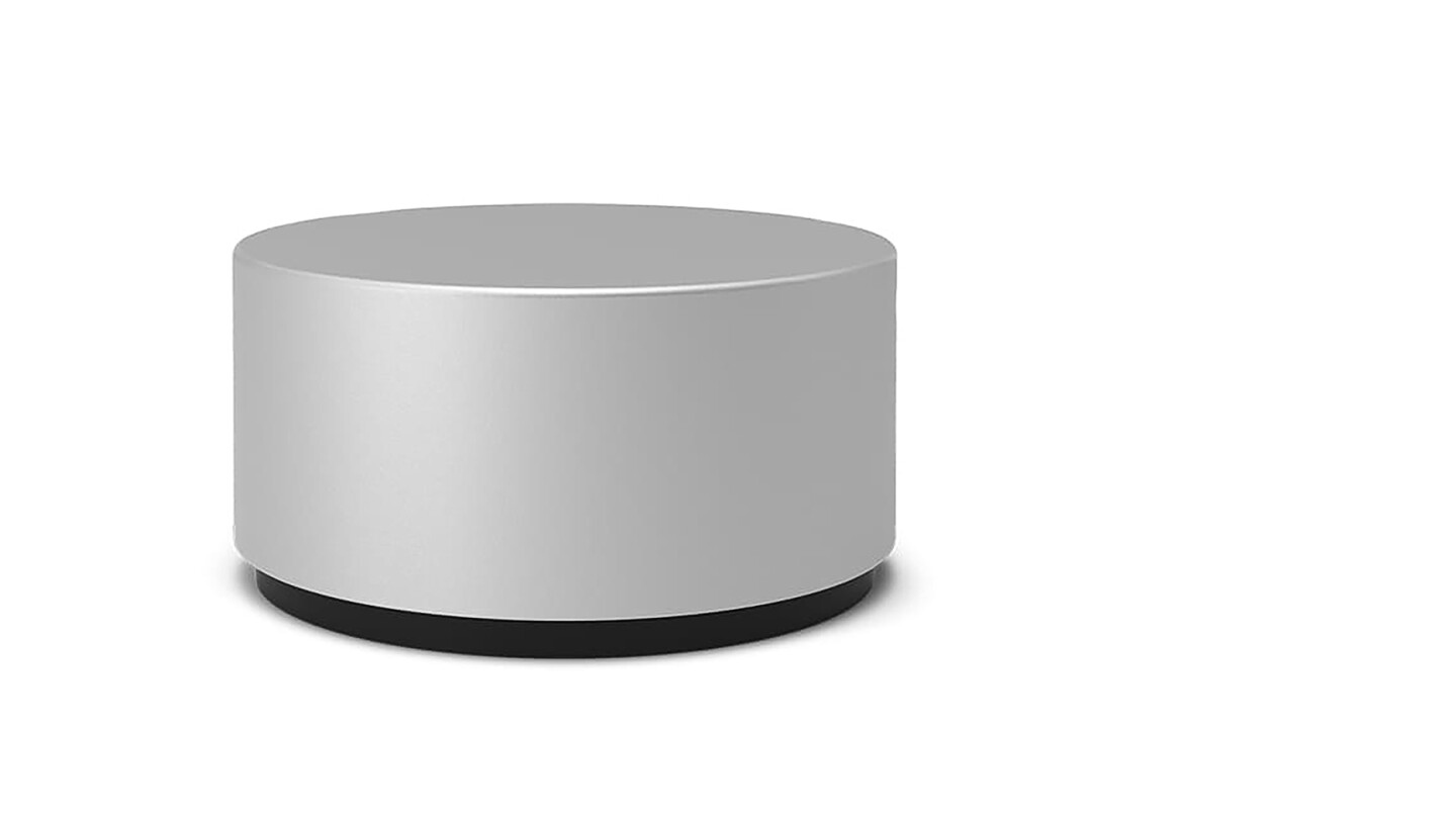 The Surface Dial is a companion accessory for easily scrolling through options while using the Surface Pen