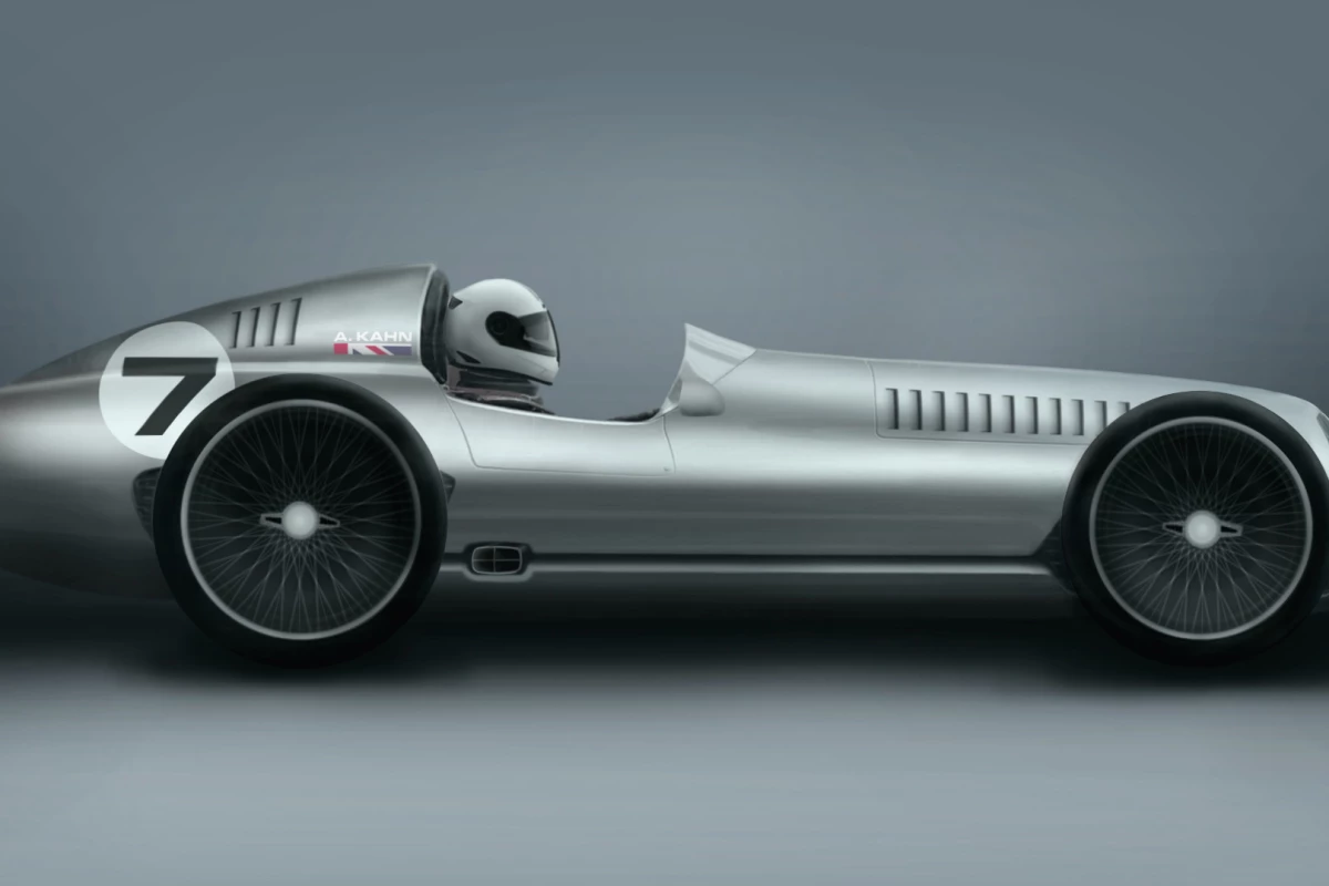 The Speed 7 is inspired by 1930s Grand Prix race cars
