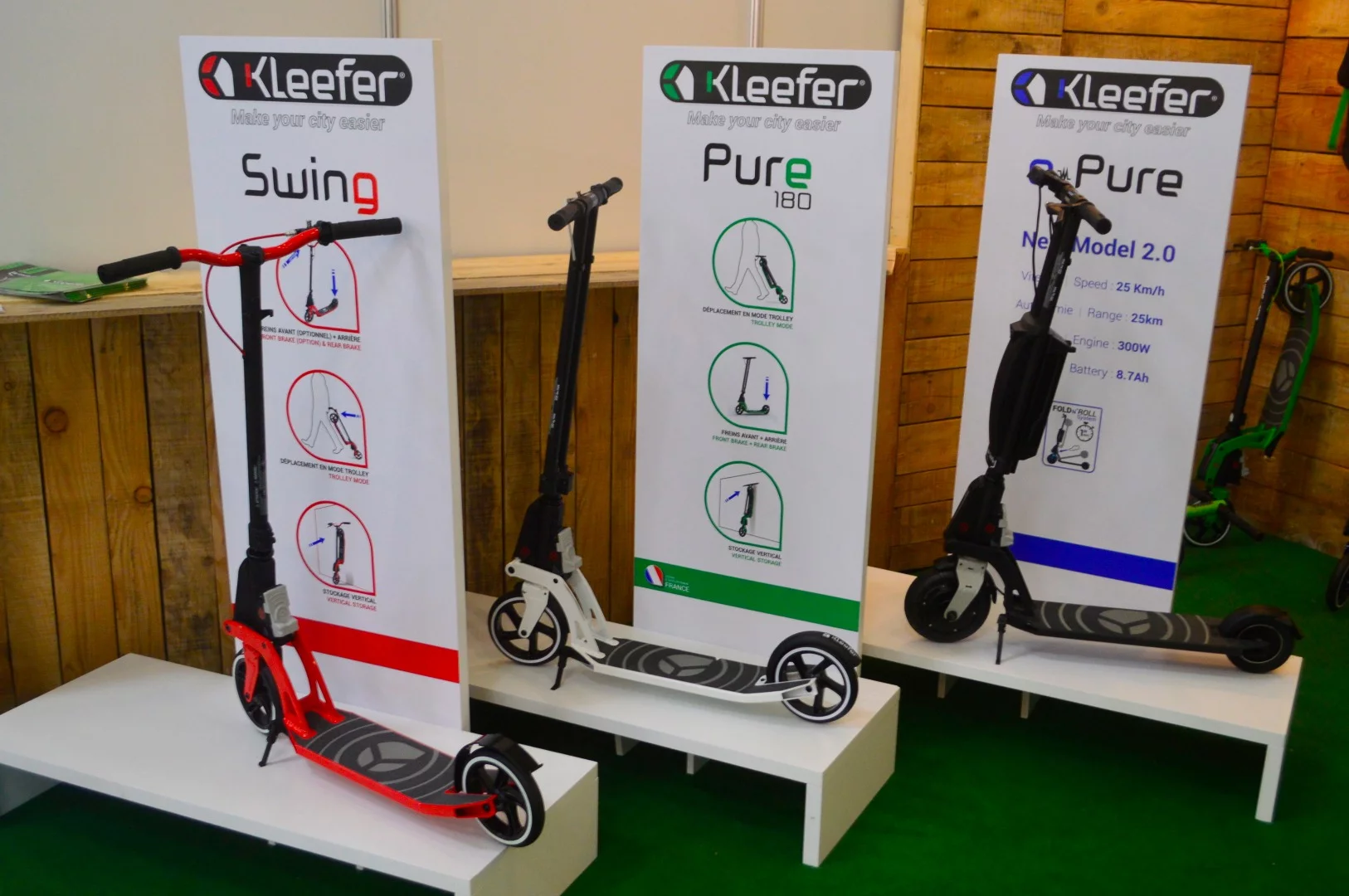 France's Kleefer shows its folding scooters