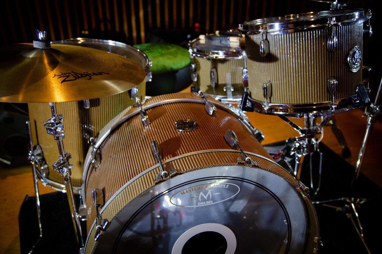 To be clear, only the drum shells are made from cardboard, not the whole shebang