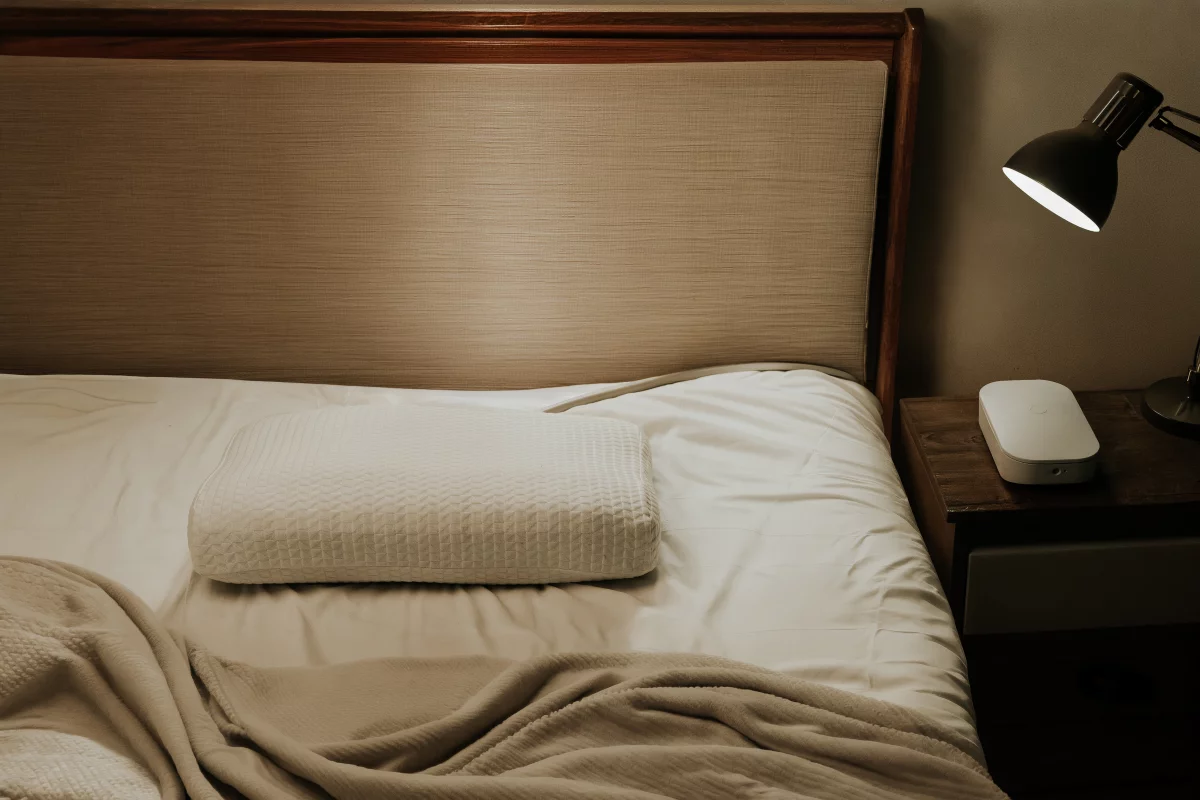 No apps or setup, this "plug and sleep" pillow relieves nighttime pressure on our head – something that increases as we age