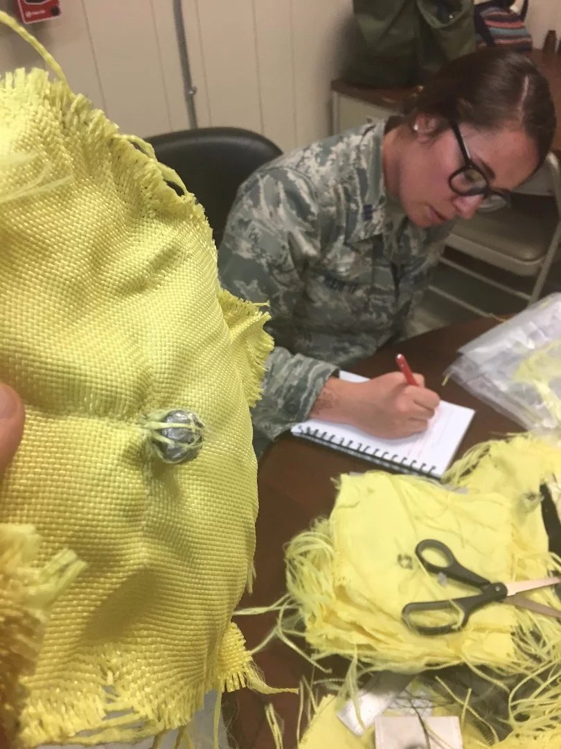 Air Force Academy Cadet 1st Class Hayley Weir created a goo-like substance that can stop bullets