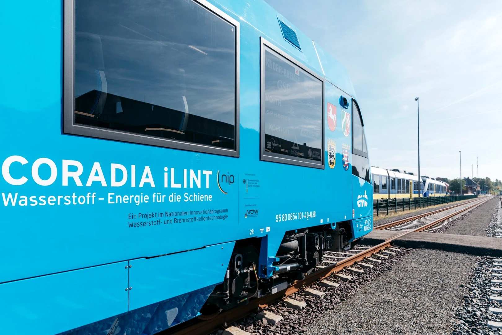 The Coradia iLint will initially operate on a 100-km (62-mi) line