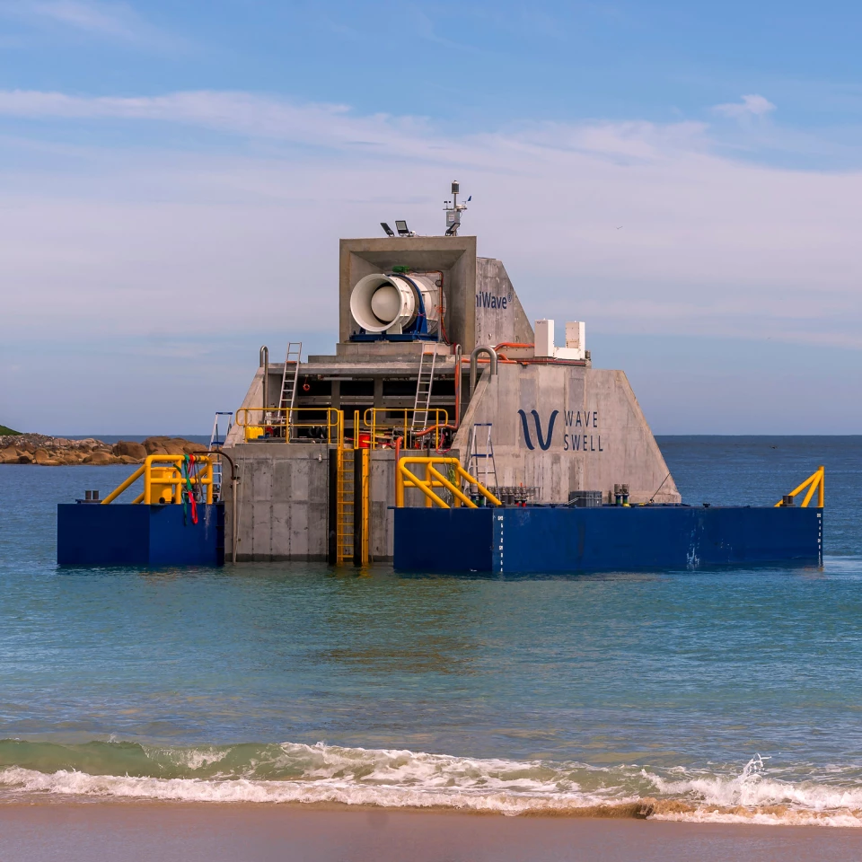 The UniWave 200 in place off King Island, Tasmania