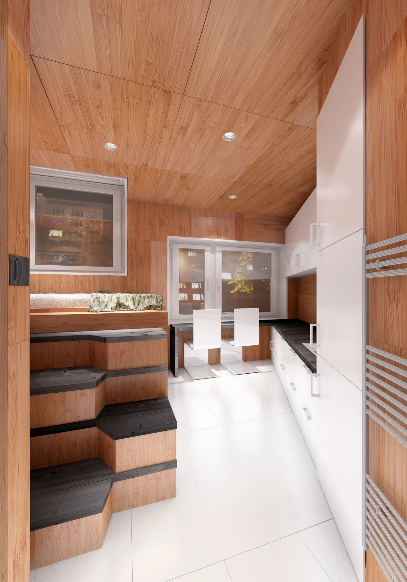 From the renders provided, the interior of the billboard looks small but relatively luxurious (Image: DesignDevelop)