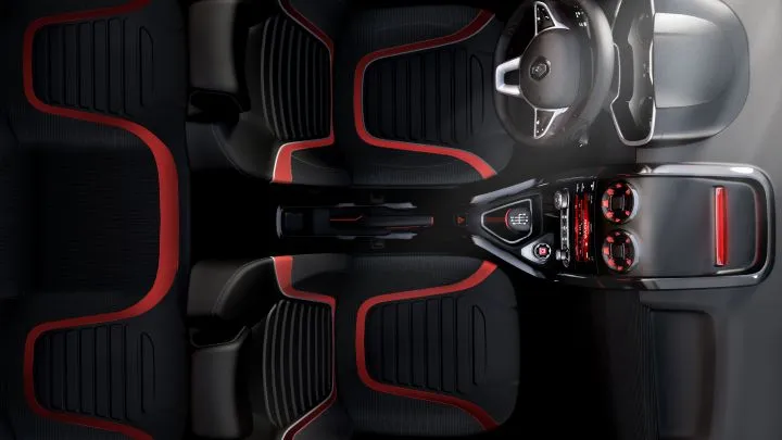 The seats, dashboard and door inserts of the Duster Oroch make use of a neoprene-like material