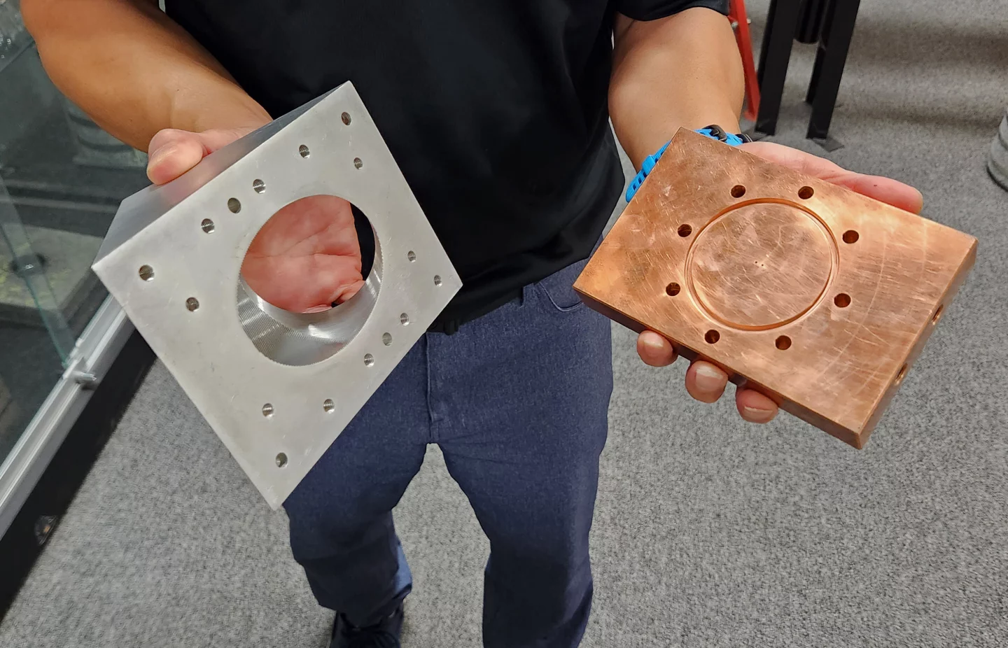 It turns out, copper is a very effective mirror to direct millimeter waves.