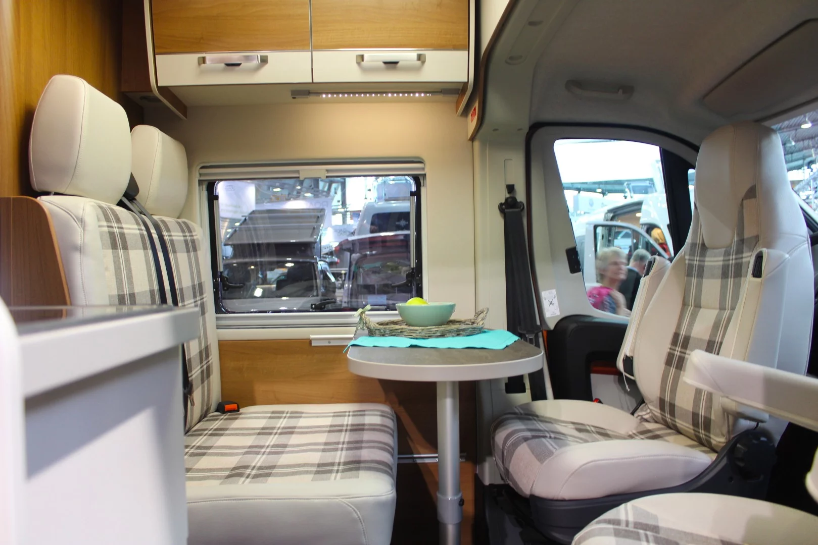 The 600 L show model included a vibrant interior, too