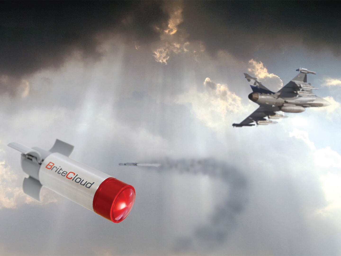 RAF tests BriteCloud missile decoys on Typhoon fighters