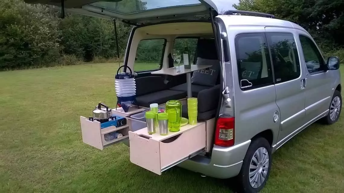 This mini-campervan with Campal ForTwo kit was sold through Microcampers UK