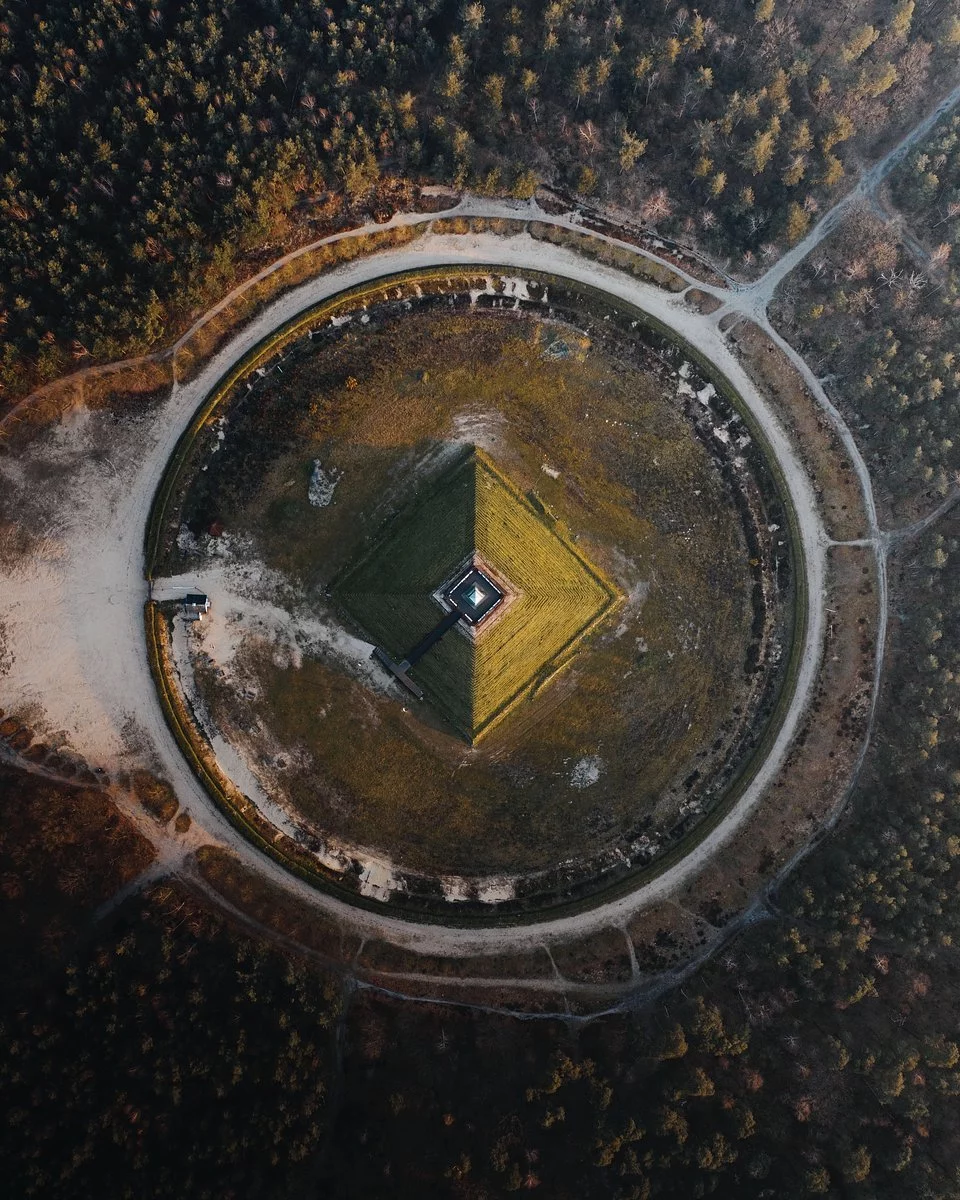 'Early morning trip'. The Dutch Pyramid of Austerlitz, Netherlands