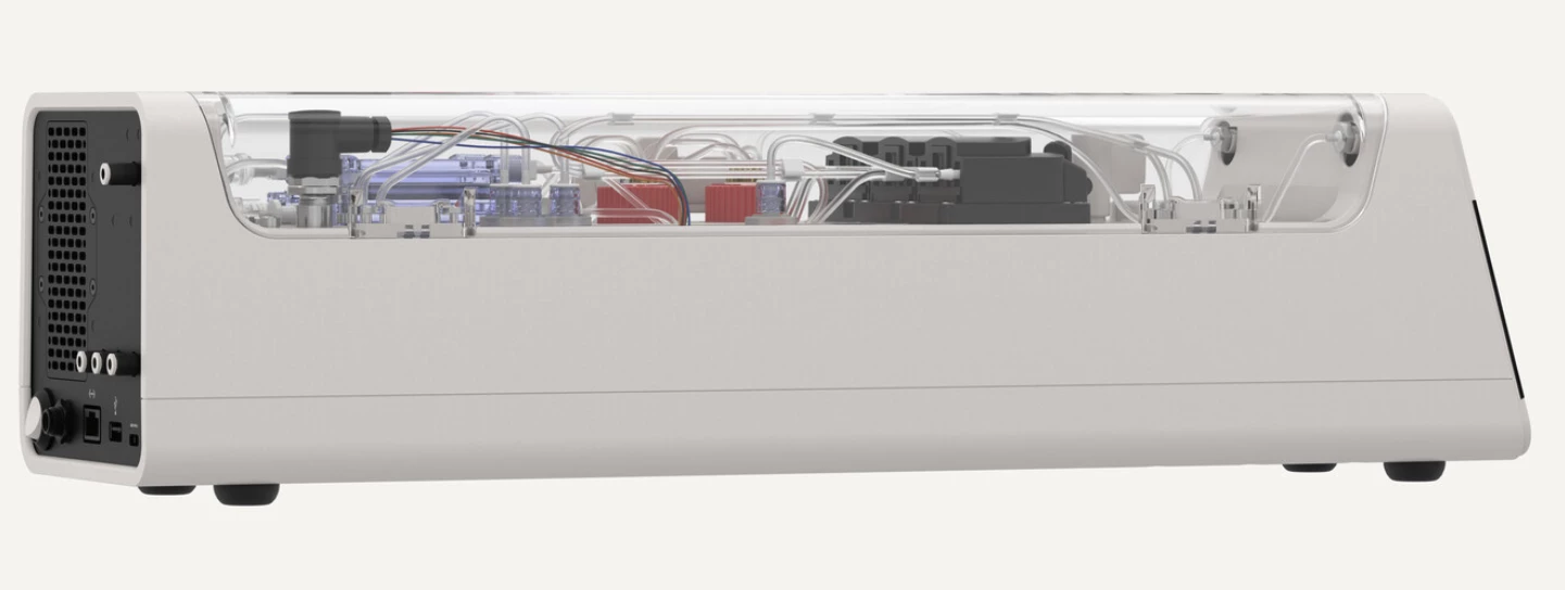 The CL-1: a large housing contains all the life support systems required for the survival of the human brain cells that power the chip