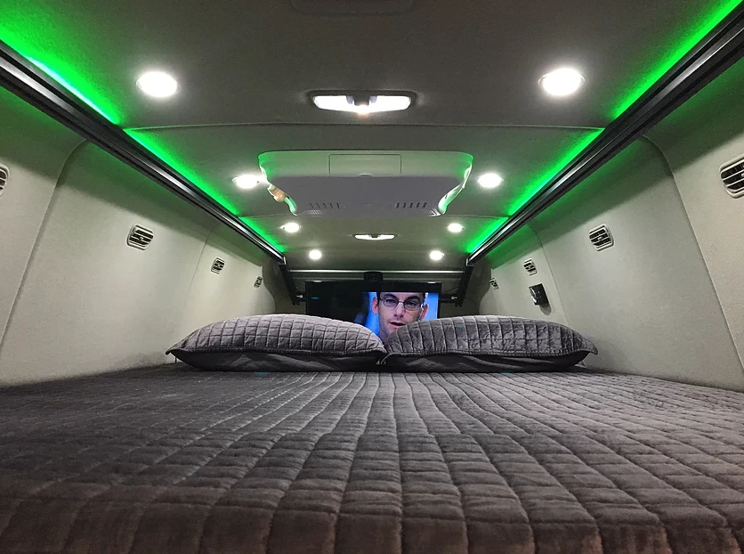 Netflix and chill in the VanDoIt Transit
