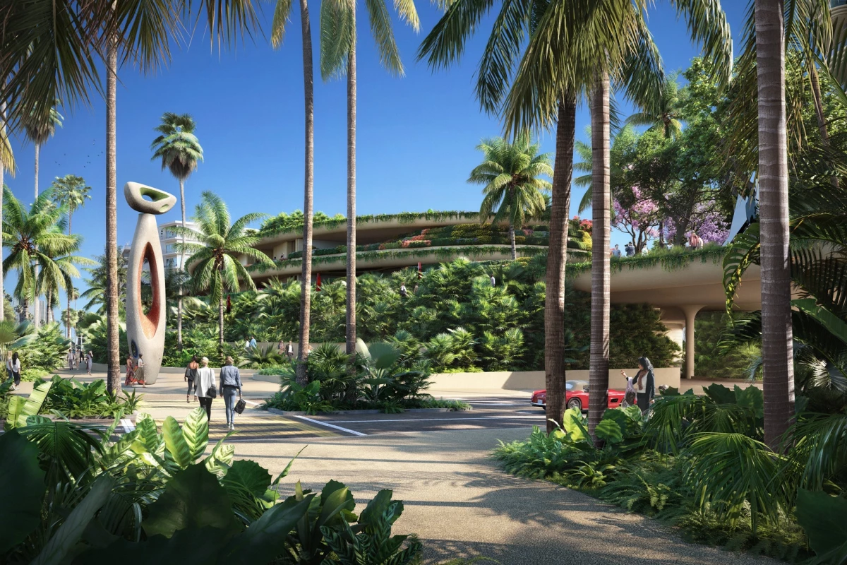 One Beverly Hills will be located on a 17.5-acre (roughly 7-hectare) site that's currently home to the Waldorf Astoria Beverly Hills and Beverly Hilton hotels