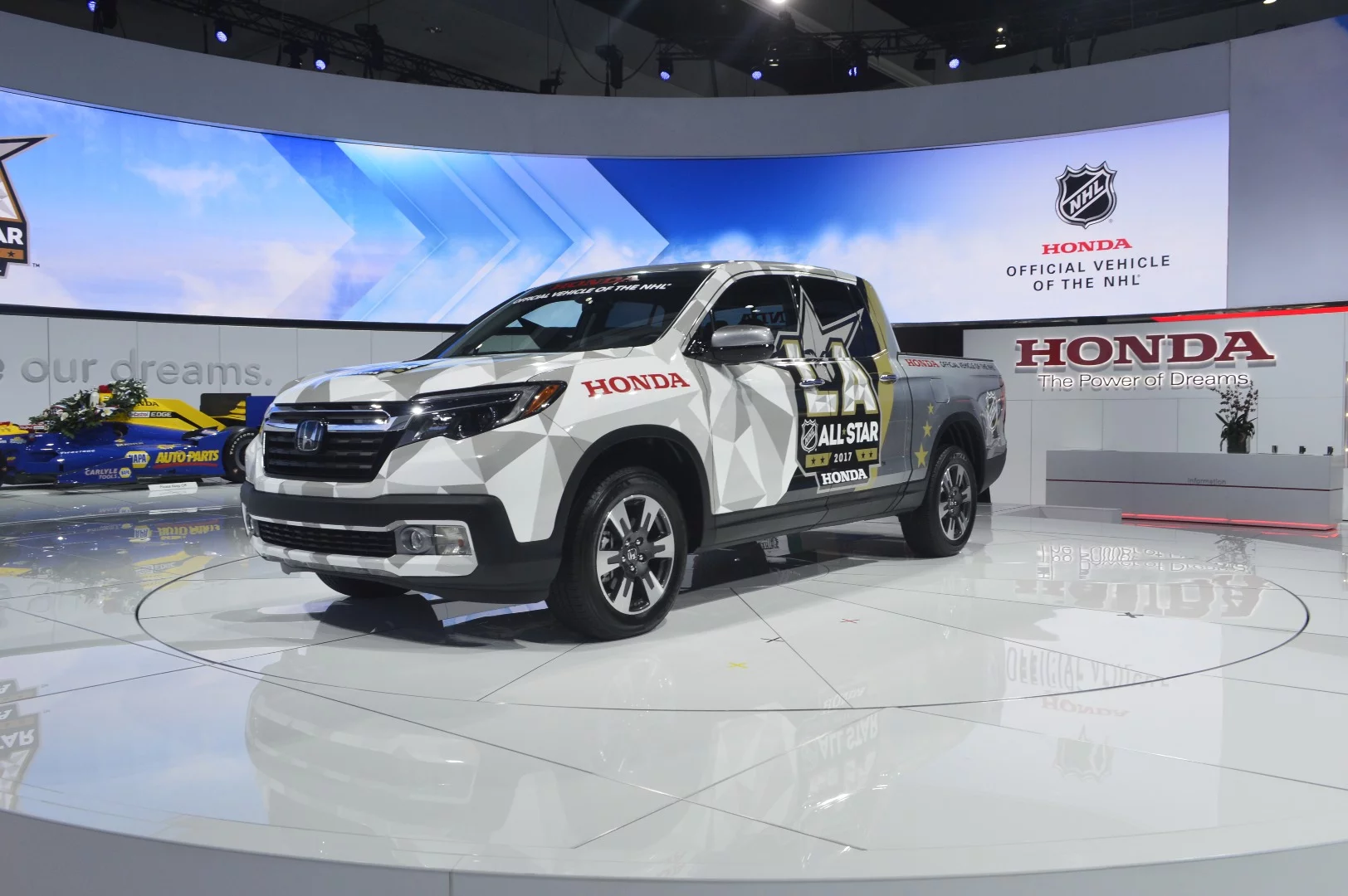 Honda/NHL pickup at the 2016 LA Auto Show