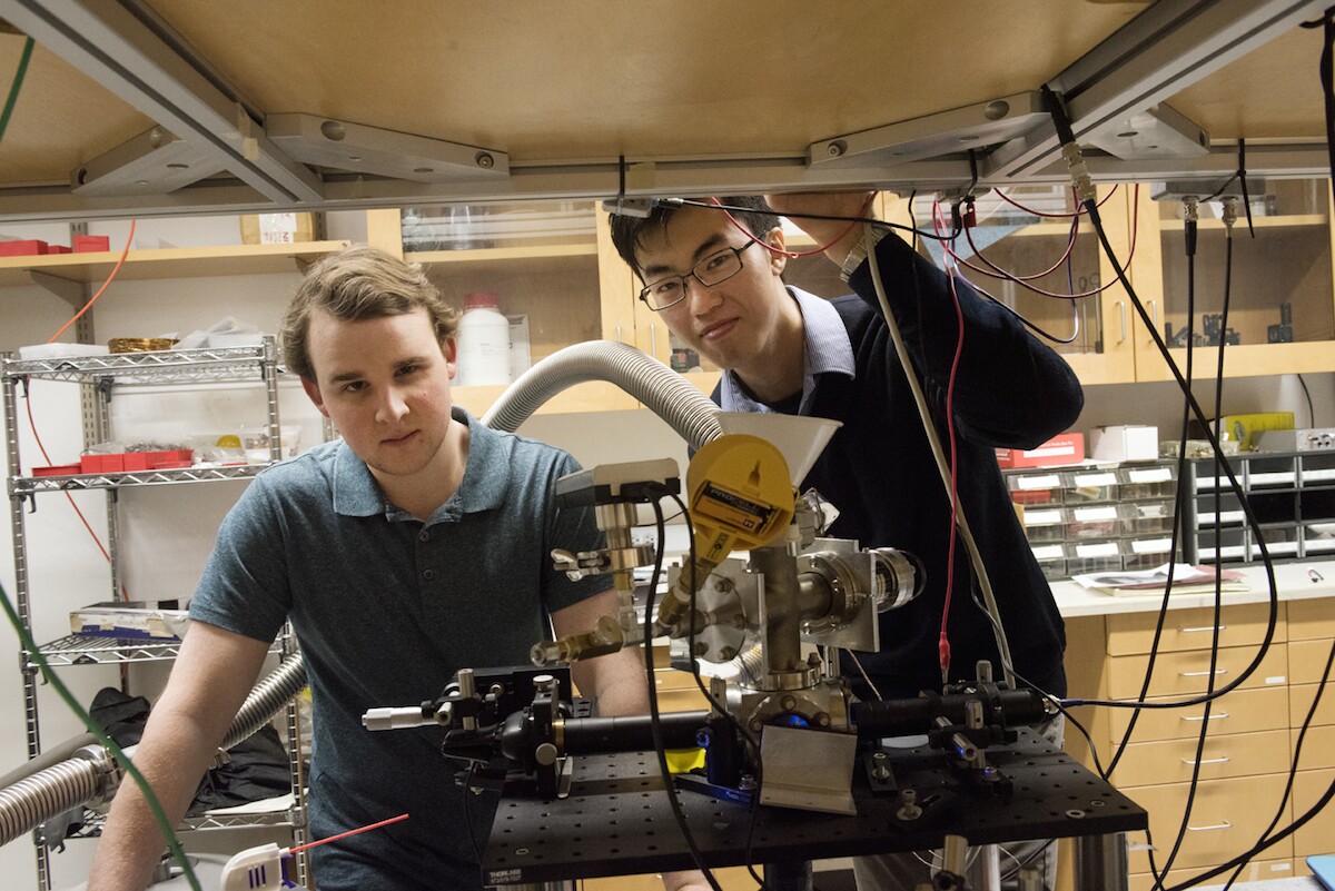 Mykhaylo Usatyuk (left) and Frankie Fung (right) are two of the researchers on the project