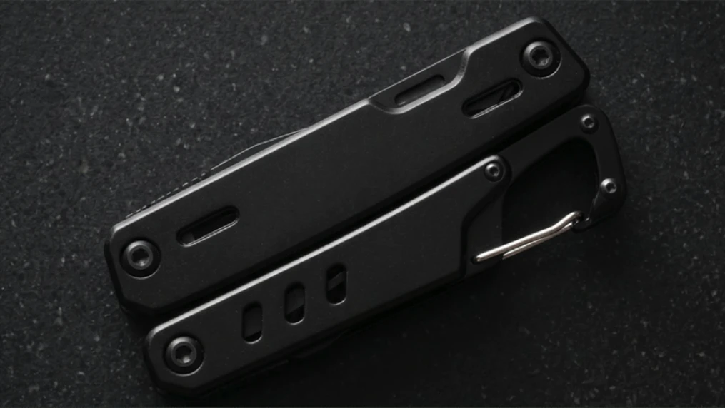 The Blackjaw measures just over 4 in long and features a carabiner more neatly integrated into its footprint than we've seen on other tools