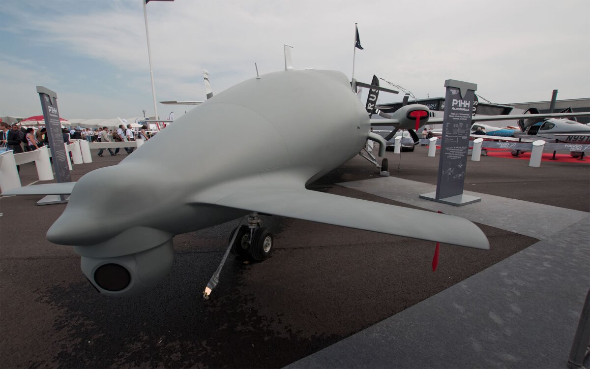 The HammerHead gets its name from this small canard wing in the front of the aircraft (Photo: Piaggio)