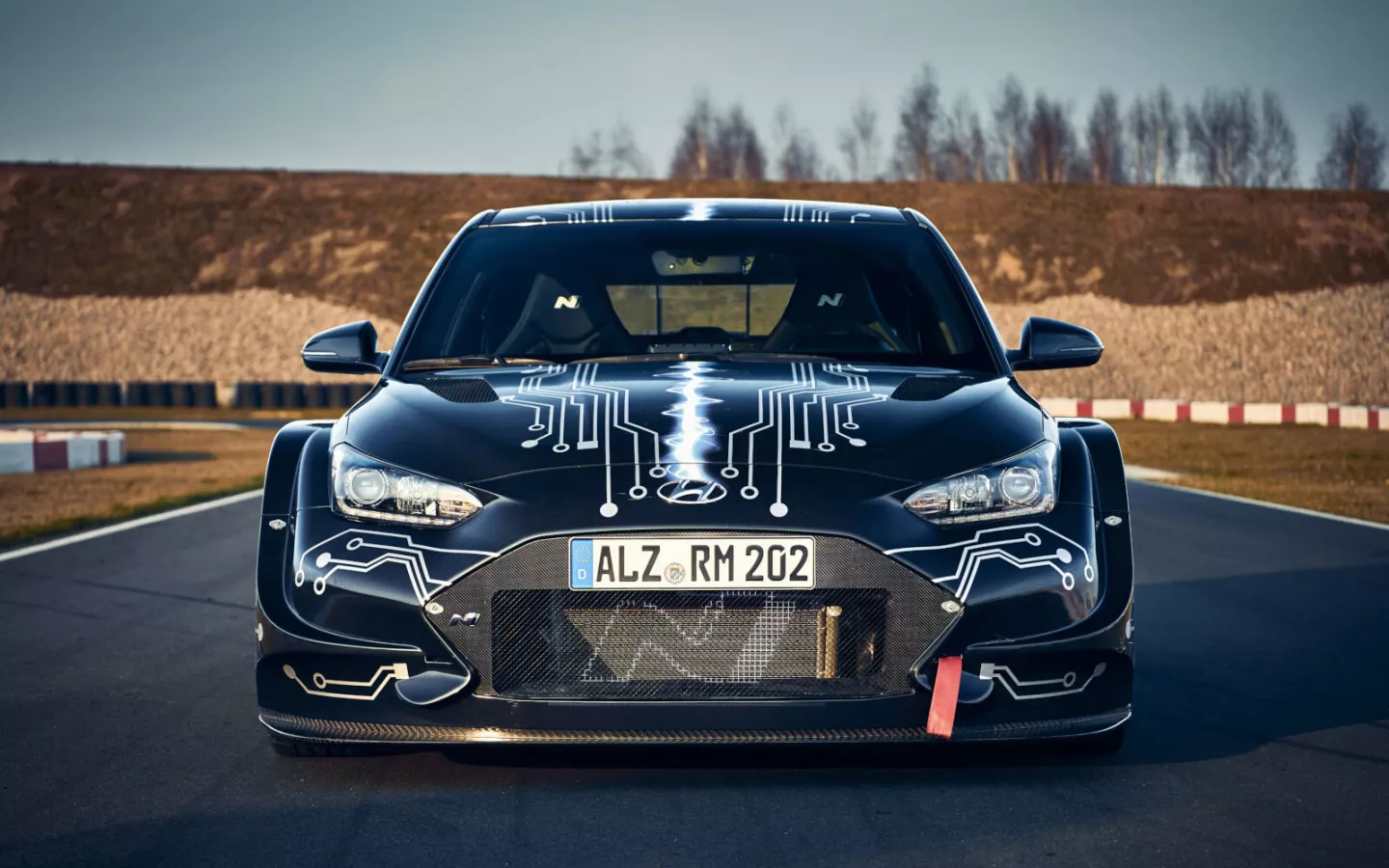 Hyundai whipped the covers of a new electrified race car at Auto China 2020