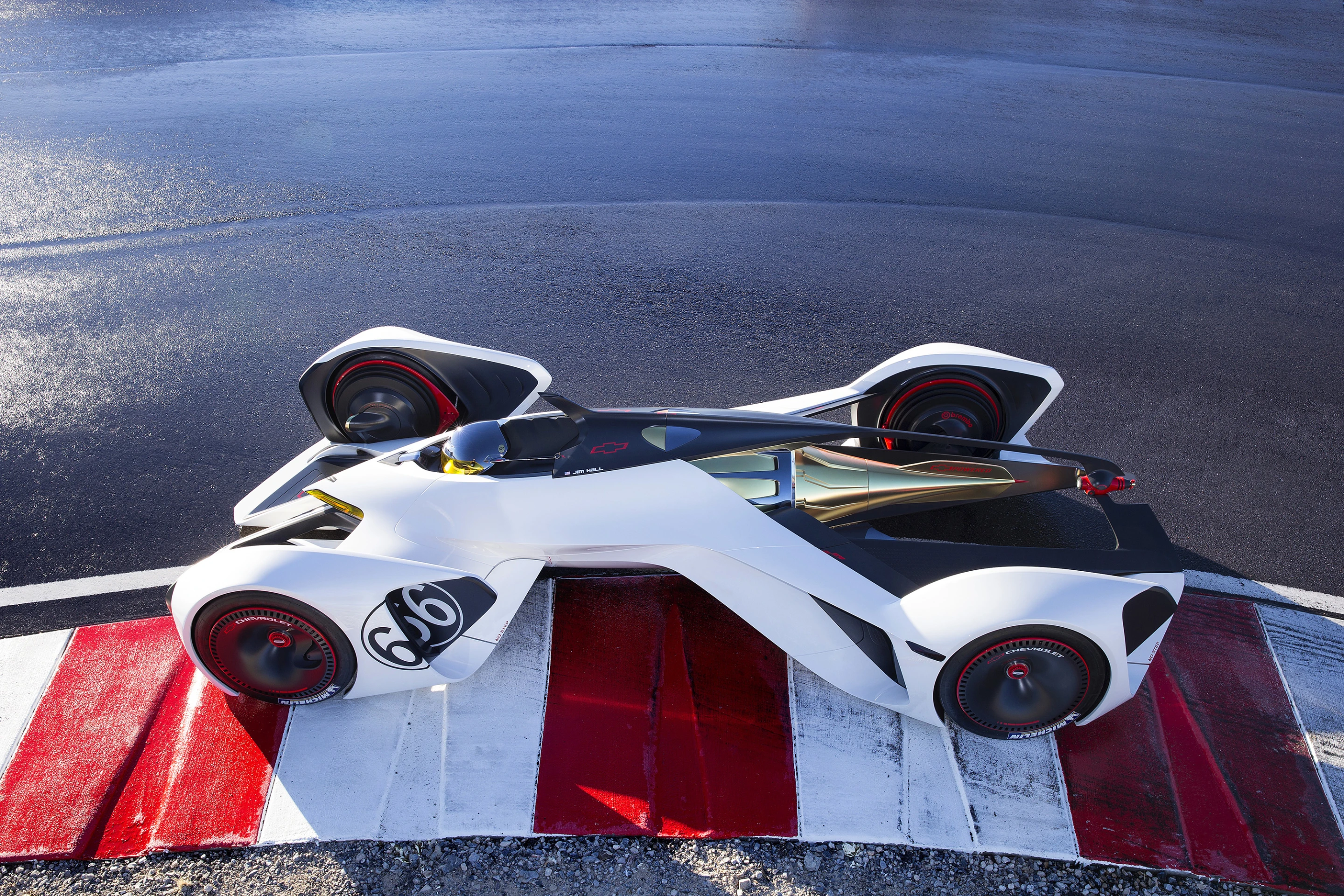 Chevy designed the Chaparral 2X's chassis and systems around the prone driving position (Photo: General Motors)