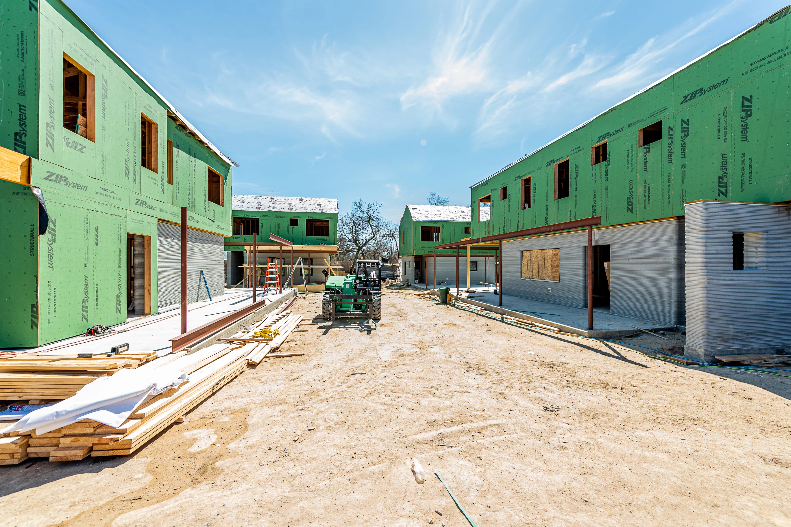 The 3D-printed neighborhood is located in Austin, Texas