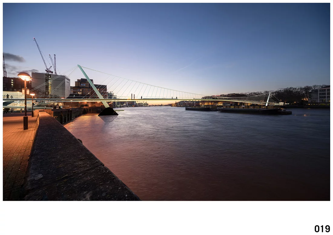 A design with long smooth curves (Image: NEP Bridge Competition)