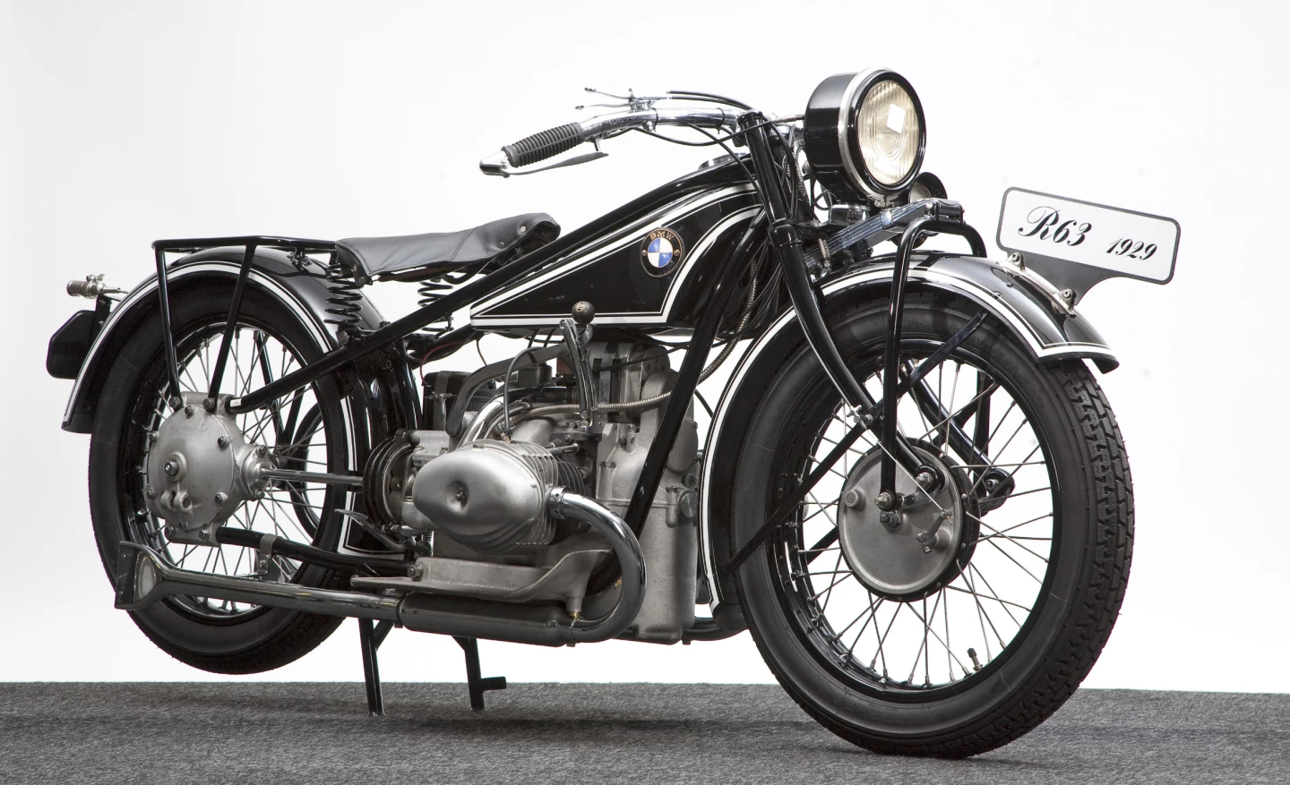 BMW Motorrad has produced motorcycles since 1923, developing its horizontally-opposed engine over a century long period to be the most distinctive and recognisable of all motorcycles. The R63 is of particular historical significance as it was the Munich firm's first OHV 750 roadster and quite rare in that only around 800 were made. This low mileage (under 32,000 km) bike was purchased in unrestored condition by Willy Neutkens in August 1998 and is equipped with 160km/h speedometer and Bosch electric lighting set and horn. Part of the historic Willy Neutkens collection, it sold in November, 2009 for EUR€67,850 ($101,504) at a Bonhams auction at the BMW Museum in Munich.