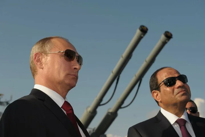 Russian President Vladimir Putin and Egyptian President Abdel Fattah al-Sisi
