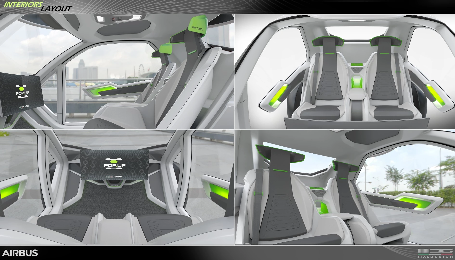 A look inside the Pop.Up Next concept by Airbus and Audi