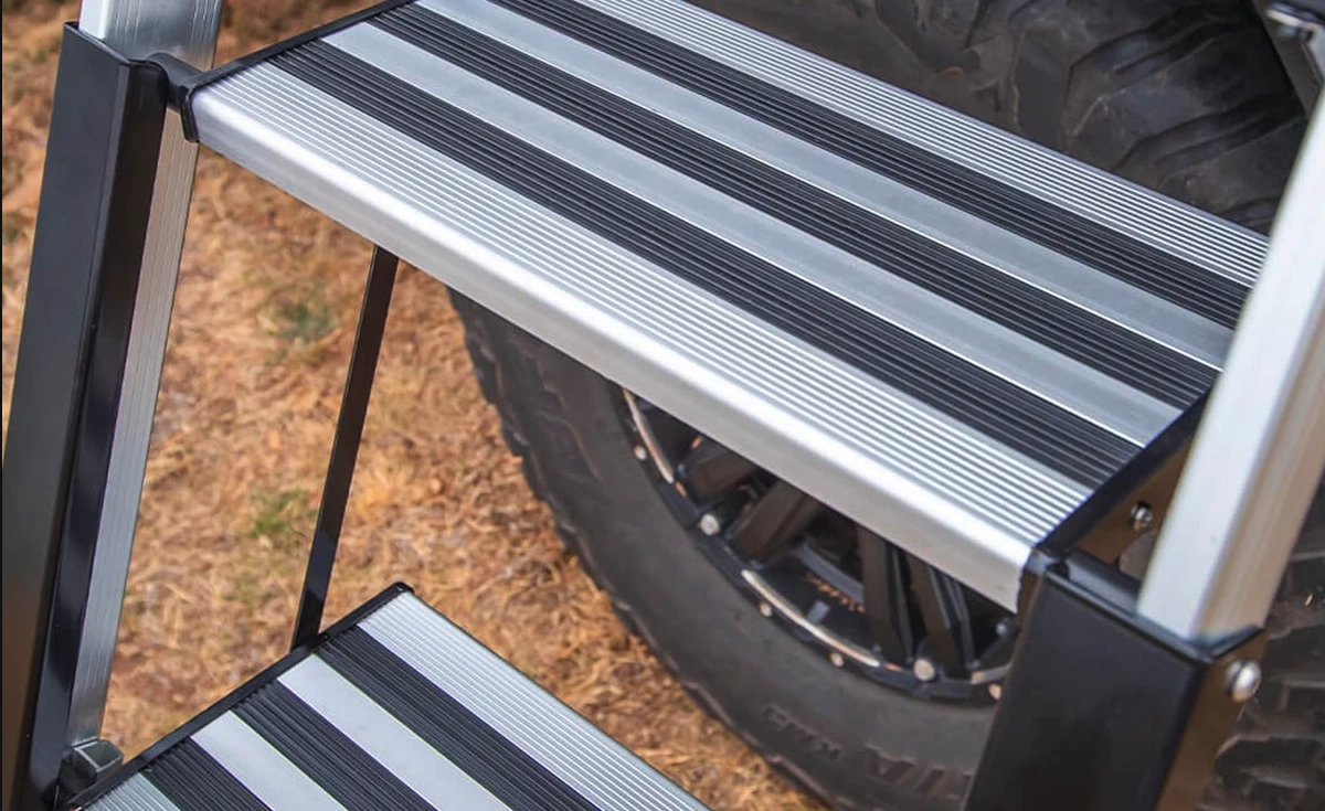 The Altitude ladder offers stair-like treads for better grip and safety