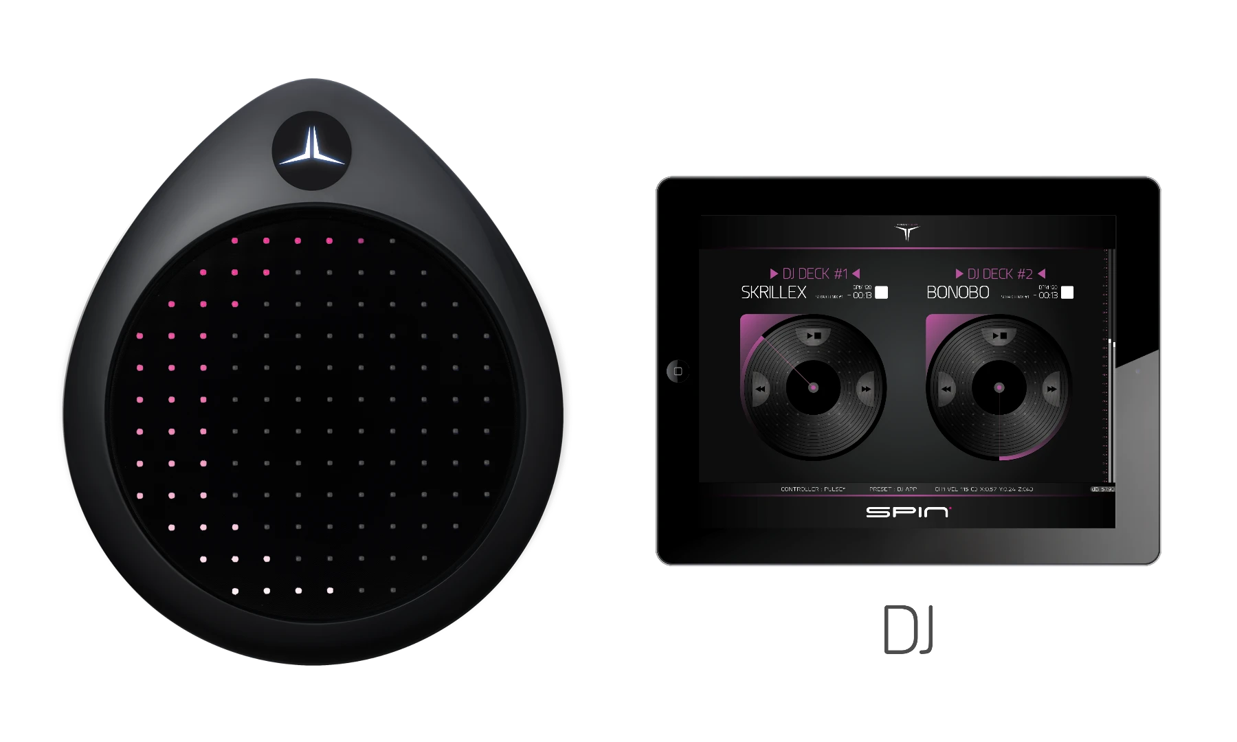 There's a Titan Reality app which allows the Pulse controller to be used to scratch and spin virtual vinyl