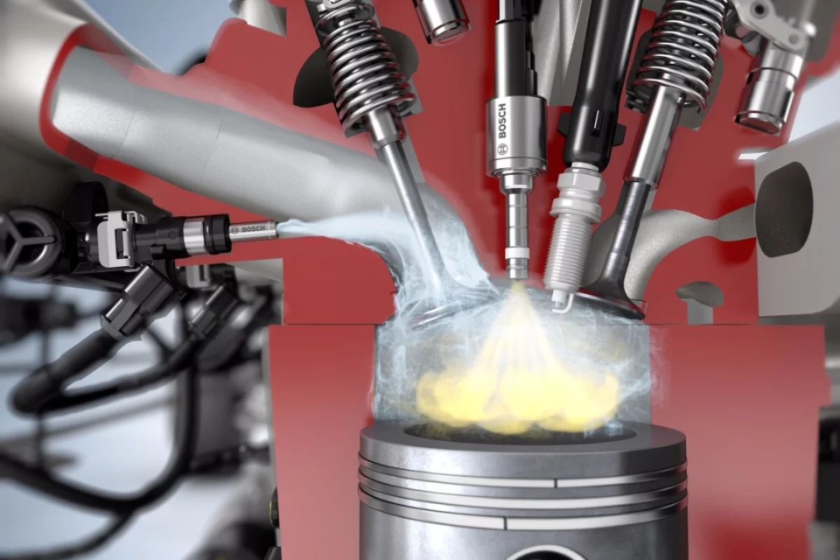 Water mightn't be the most natural companion for combustion, but Bosch says there are big benefits to be drawn from introducing it into the mix